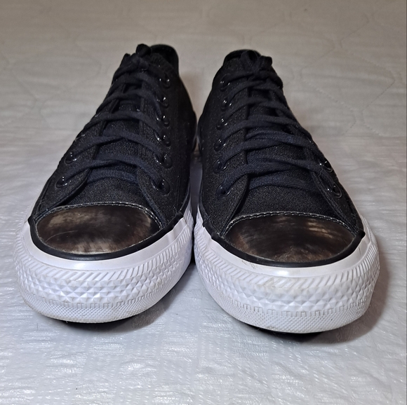 Converse All Stars Chuck Taylor Sneakers Women's 7 Low-Top Canvas Black/White - Picture 7 of 14